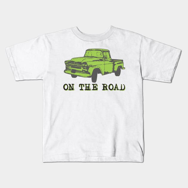 ON THE ROAD - Tribute to Jack Kerouac Kids T-Shirt by RCDBerlin